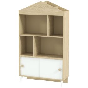 4-Cubby Children's Toy Shelf, Kids Bookshelf and Toy Storage for Playroom, Children's Room, Living Room,