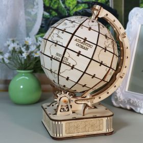 3D Wooden Puzzle Globe. Model kits DIY Crafts Handmade Christmas Gifts