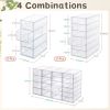 Acrylic Organizer with Drawers | 20 Drawers 4 Sets | Desk Organizer and Storage, Clear Makeup Organization