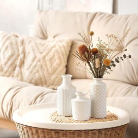 Matte White Glass Bud Vase Set of 12 – Small Minimalist Vases for Easy Home Styling, Perfect for Windowsills, Bedrooms, Bathrooms