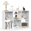 6 Cube Storage Organizer,Open Cube Storage Bookcase with 3 Removable Back Panels,for Living Room, Bedroom, Entrance Hall &Office, 36" L×11.6" W×24"H