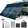 8' x 10'3" RV Sunshade Screen with Zipper 90% UV Protection, Windproof. Ideal for Camping and Outdoor Activities