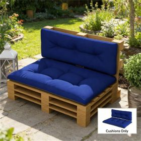 Outdoor seats, garden seat cushions, cushions, navy blue (cushion only)