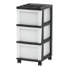 Craft Plastic Organizers and Storage, Rolling Storage Cart for Classroom Supplies, Storage Organizer for Art Supplies