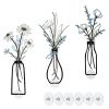 3 Pieces Metal Flowers Wall Arts - Rustic Farmhouse Decor Minimalist Flower Wall Decors for Living Room Bathroom Kitchen Bedroom Dining Room - Housewa
