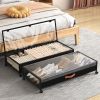 Under Bed Storage Containers with Wheels Large Underbed Shoes Blankets Clothes Toy Storage Drawers for College Dorms Bedrooms Nursery Rooms Organizati