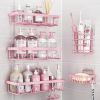 5 Pack Shower Caddy Organizer Rack Shelf for Inside Shower, Adhesive Bathroom Wall Storage Basket Rustproof Stainless Steel Shampoo Holder