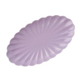 Colette Stoneware 14-inch Serving Tray, Purple