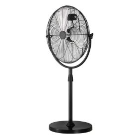 Industrial Pedestal Fan, 20 Inch Standing Fan with 46.9 to 59.6 Inches Adjustable Height, Floor Fans with 3 Adjustable Speeds