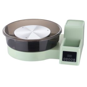 Pottery Wheel for Adults, 14" and 11" Turntables, 450W Electric Table Top Pottery Wheel with Foot Pedal, 30-300 RPM Adjustable Speed, Detachable Basin