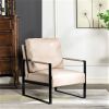 Direct Classic Mid Century Modern Accent Chair with Durable Square Metal Frame, Armchair for Living Room, Bedroom
