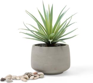 Farmhouse Artificial Plant | 7" high Fake Plant | Artificial Succulent in Pot | Fake Succulent | Faux Plant Indoor | Faux Greenery Desk Decor