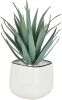 Artificial Succulents in Pots - Small Fake Plants Succulent Agave Faux Plants Indoor for Boho Bathroom Decor, Bedroom