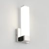 Chrome Wall Lights for Bedroom Modern Indoor LED Hallway Sconces Corner Light 12" Inch Height 12W 4000K Bedside Stair Sconces Wall Lighting Lamps 110V