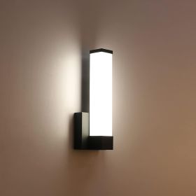 Black Wall Sconce for House Decor LED Wall Lights for Bedroom Bedside Wall Lamp Modern Indoor LED Hallway Sconces Wall Lighting 12" Inch Height 12W 40