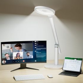 Lamp for Home Office, H6 Sunturalux™ Eye-Caring Led Desk Light, 800LM Dimmable Desk Lamp with Timer, Touch Control Tall Desk Reading Light