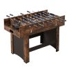 3-in-1 Combo Game Table Set, 54" Air Hockey Table, Multi Combination Table with Air Hockey, Ping Pong, Foosball, Pushers & Pucks