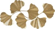 Wall Art Living Room Décor Faye Metal Foil Ginkgo Leaf Large Home Accent Modern Inspired Dining