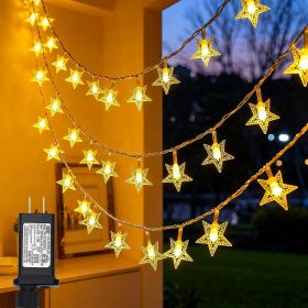 100 LED Star String Lights, 33FT Plug in Fairy String Lights Waterproof for Bedroom Decor, Indoor, Outdoor, Wedding Party, Christmas Tree, New Year
