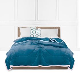 Lake Blue Throw Blanket – Warm Decorative Blanket for Living Room, Bedroom, Couch, or Nap Use