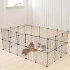 Pet Playpen, Small Animal Cage Indoor Portable Metal Wire Yard Fence for Small Animals, Guinea Pigs