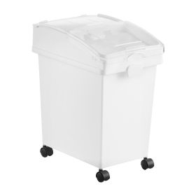 VEVOR Rice Storage Container, 6.6Gallon/25L x3 Capacity Large Dog Food Dispenser Bin, Kitchen Ingredient Grain Cereal Flour Bin