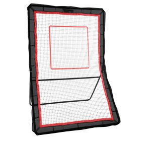 Lacrosse Rebounder for Backyard, 5x7 Ft Volleyball Bounce Back Net, Pitchback Throwback Baseball Softball Return Training Screen