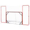 Hockey Goal with Backstop and Targets, Street Steel Hockey Net, 72" Pro Hockey Training Goal Set, Portable Indoor Outdoor Hockey Goal with Net