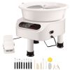 Pottery Wheel, 11 inch Pottery Forming Machine, 450W Electric Wheel for Pottery with Foot Pedal and LCD Touch Screen