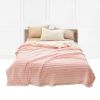 Pink Fleece Throw Blanket – Soft and Cozy Sofa and Bed Comforter, Warm Decorative Blanket for Living Room, Bedroom, Couch, or Nap Use