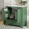 30 Inch Bathroom Vanity with Single Sink, Combination Under Counter Sink, Bathroom Storage Cabinet with 2 Doors and a Drawer, Soft Closure