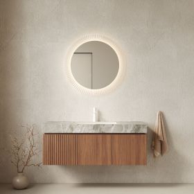 MURI 48" Bathroom Vanity&Sink, Floating Plywood Storage Cabinet with Drawer&Doors