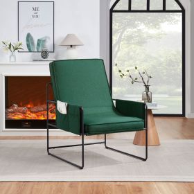 Sling Accent Chair, Comfy Chair with Removable Cushion, Vanity Chair, with Storage Bag for Living Room, Room Chair for Living Room, Bedroom, Office