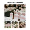 Satin Chair Sashes Bows, 100PCS Chair Ribbon Ties Back Sash, 7 x 108 inch, Rose Gold Wedding Reception Decoration