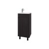 FM FURNITURE Quartzsite Bathroom Vanity with Integrated Sink, Wengue