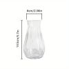 Stylish Plastic Vases Featuring a Diamond Pattern And Ribbon Details - Clear, Perfect for Creating Your Own Flower Arrangements