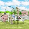 Metal Arch Backdrop Stand Set of 3, 7/6.5/6 ft Wedding Arch Frame, Balloon Backdrop Arch Stand Set for Birthday Party, Bridal Shower, Graduation