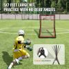 Lacrosse Rebounder for Backyard, 5x7 Ft Volleyball Bounce Back Net, Pitchback Throwback Baseball Softball Return Training Screen