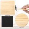 30pcs Unfinished Wood Coaster for Crafts