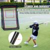 Lacrosse Rebounder for Backyard, 5x7 Ft Volleyball Bounce Back Net, Pitchback Throwback Baseball Softball Return Training Screen