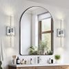 17"(H) Contemporary Crystal Wall Light, Chrome Finish with Bubble Crystal, 2-Light Sconce for Bathroom, Bedroom