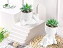 Set of 2 Fake Plants Artificial Succulent Plants for Office Desk Accessories Bathroom Home Room Aesthetic Decor Indoor
