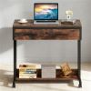 Adjustable height desk, computer desk, office desk, mobile side desk, portable desk with drawers,
