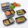 60 Piece Meal Prep Food Storage Containers, 15Pack 1L plus 15Pack 900ml