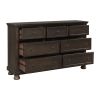 Traditional Design Bedroom Furniture 1pc Dresser of 7x Drawers Grayish Brown Finish Wooden Furniture