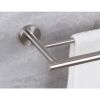 6-Pieces Bathroom Hardware Accessories Set, Bath Towel Bar, Towel Ring, Toilet Paper Holder and Towel Hooks for Wall Mounted