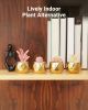 Succulents Plants Artificial in Pots-Pink with Golden Ceramic, Christmas Small Fake Succulents Plants for Home Decor Indoor Christmas Decor for Women