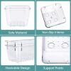 25 PCS Clear Plastic Drawer Organizer Set, 4 Sizes Desk Drawer Divider Organizers and Storage Bins for Makeup, Jewelry, Gadgets for Kitchen, Bedroom
