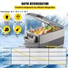 12 Volt Refrigerator, 58 Qt Car Refrigerator, Dual Zone Portable Freezer, Cooler Compressor Freezer with 12/24V DC and 110-240V AC