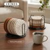 Coasters Set of 8 for Drinks, 4 Inch Large Coasters for Coffee Table, Tabletop Protection for Hot & Cold Drinks, Versatile Coasters for Home Decor